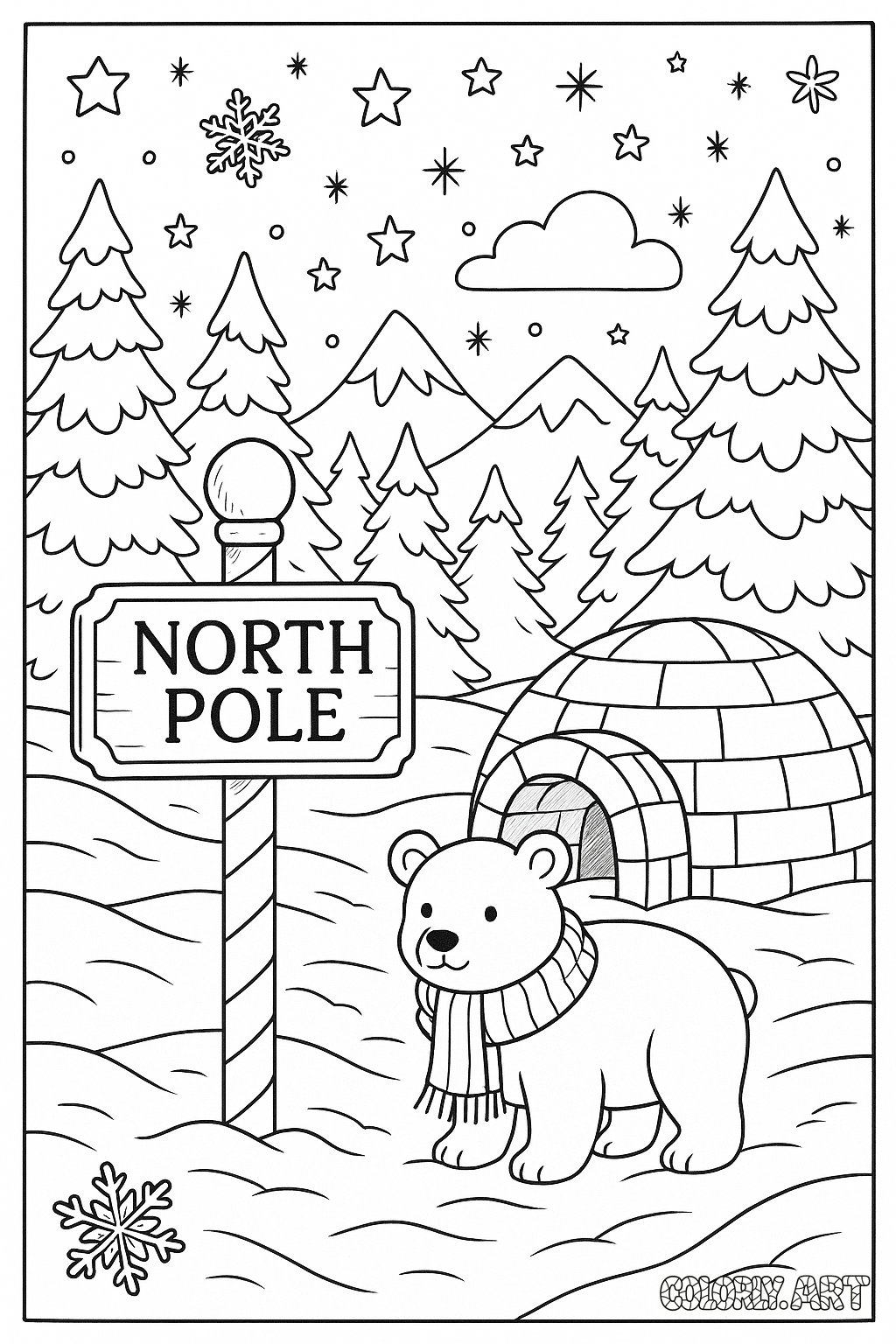 North Pole Scene
